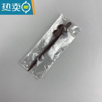 敬平水塑料奶茶奶盖开口针加厚星果针独立包装寿司叉 咖啡色独立包装500个 加厚款牙签