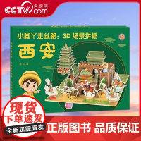 [央视网]小脚丫走丝路 3D场景拼插 西安 3-6岁 掌上丝绸之路 搭建立体结构 挑战益智游戏 陈瑛 著 孩子喜闻乐见的