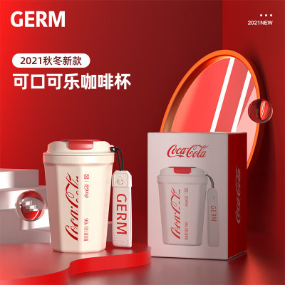 格沵/GERMGERM可口可乐联名款菱形咖啡杯 白GPS-2124VP-CCW