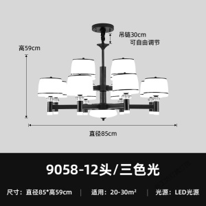 苏宁放心购 北欧吊灯客厅大气家用简约现代防尘卧室餐厅三室两厅灯具套餐组合