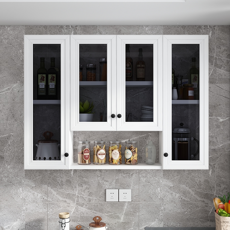 古达厨房吊柜墙壁柜储物柜子阳台吊柜碗柜挂墙式铝合金浴室卫生间吊柜