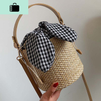 夏季小包包女包新款2020斜挎包百搭ins手提单肩水桶包编织包潮NEW LAKE女斜挎包