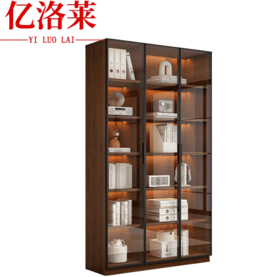 亿洛莱 三门书柜 120*32*200cm 个