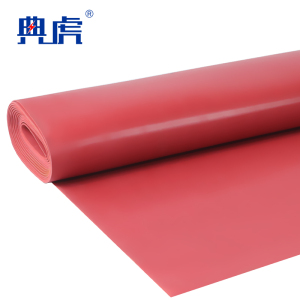 典虎 绝缘胶皮 红色平面5mm*1.2m*5m 10kv 卷