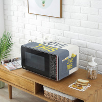 床头柜盖巾棉麻布艺盖布防水防油罩通用烤箱罩防尘罩微波炉罩 JY-02 防水.洗衣机.冰箱[140*55cm]