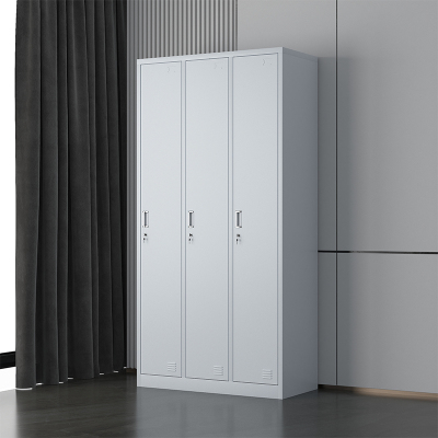中豫鑫泽ZYXZ4071951铁皮更衣柜办公柜寄存包柜鞋柜 3门更衣柜(加厚款)