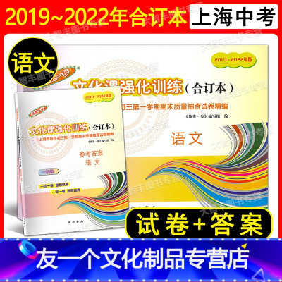 2019-2022中考一模合订本 语文 试卷+答案 九年级/初中三年级 [友一个正版]2019-2022年领先一步文化课