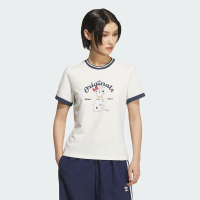 ADIDAS阿迪达斯三叶草短袖T恤运动休闲针织圆领女装KG6696 C