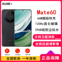[原封]华为Mate60 12GB+1TB 雅丹黑 66W快充 全焦段超清影像 鸿蒙OS 120Hz昆仑玻璃屏 支持卫星消息 全网通手机