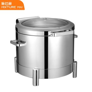 脉巴赫 豪华80款保温餐炉布菲炉 矮脚圆形液压餐炉MBH-KY-HH80-T