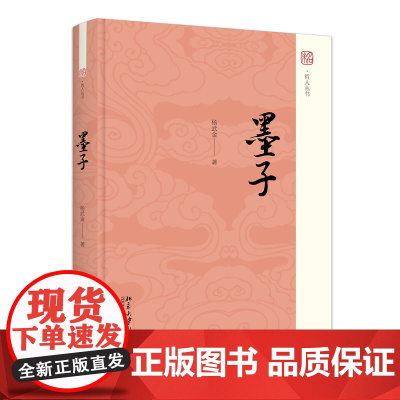 预售 墨子 杨武金 著 著 中国哲学社科 正版图书籍 北京大学出版社