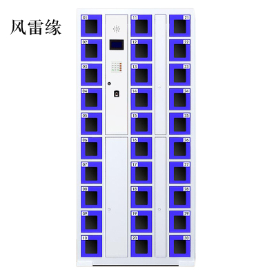 风雷缘智能手机柜存放柜充电柜存包柜储物柜30门充电透明款
