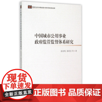 中国城市公用事业政府监管监督体系研究
