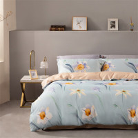 水星家纺 花开彼岸124423全棉印花四件套抗菌被套:200*230cm床单:230*250cm、枕套:48*74cm