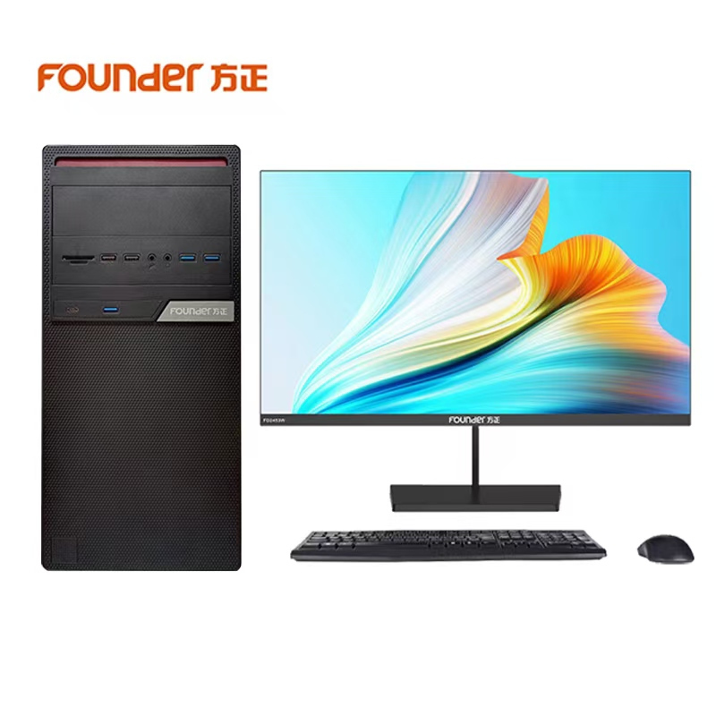 方正(Founder)信创电脑PHF2035D/兆芯KX-U6780A/8G/512G固态+1T机械/2G独显/23.8