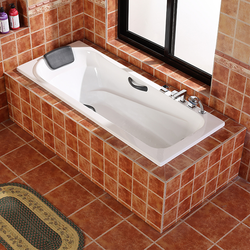 嵌入式浴缸亚克力家用成人 ciaa小户型卫生间内嵌浴盆按摩恒温加热