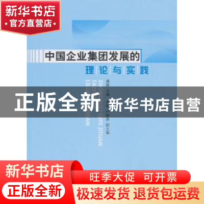 正版 中国企业集团发展的理论与实践 盛毅主编 人民出版社 978701