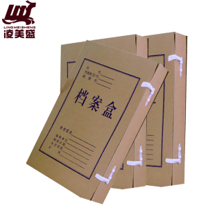 凌美盛 A4牛皮纸档案盒 100mm背宽NPZDAH26-1 约装950张纸/个