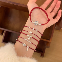 s925纯银本命年红手绳气质新年手链送闺蜜配饰2025蛇年礼物女送女朋友老婆情人节七夕生日礼物