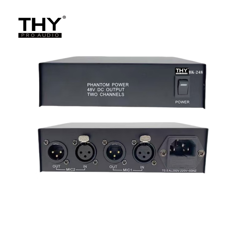 THY PRO AUDIO48V幻象供电盒BK-248 台 黑色2进2出