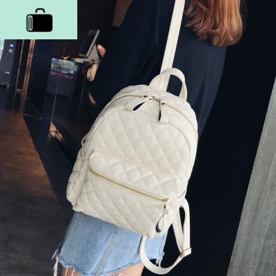 ins超火的双肩包女韩版2020新款时尚百搭女士背包软皮中学生书包NEW LAKE