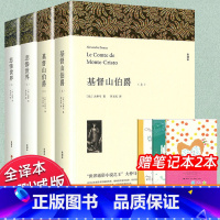 世界经典名著[悲惨世界+基督山伯爵上下4册] [正版]完整中文版上下2册悲惨世界基督山伯爵全译本原版原著足本无删减世界名