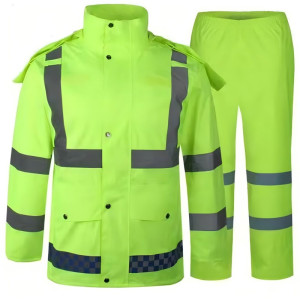 康迪·伊丝特 荧光绿 分体式雨衣 荧光绿