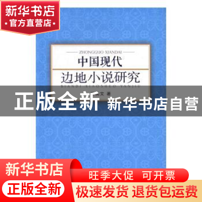 正版 中国现代边地小说研究 王晓文著 人民出版社 9787010166483