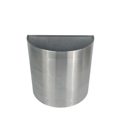 斯赞 半圆形不锈钢垃圾桶 25*13*25cm 个
