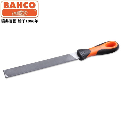 唄硶瑞典平锉扁锉钳工木工锉金属打磨碳钢锉1100系列 10寸粗齿11001012