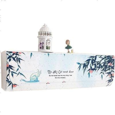 布莱梦卧室美的格力弹力布挂式空调罩简约布艺全包挂机空调套空调防尘罩挂机弹力布8号大号(约92*22*29cm