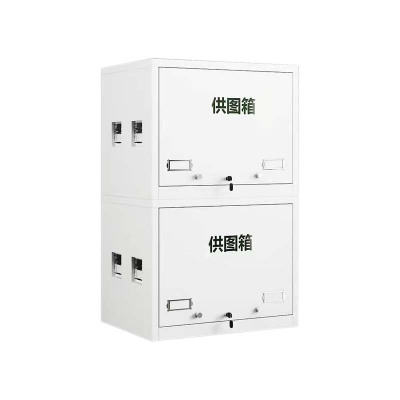 豪利特户外地图柜野外作训地图携行箱演习图纸供图箱灰白色双节柜