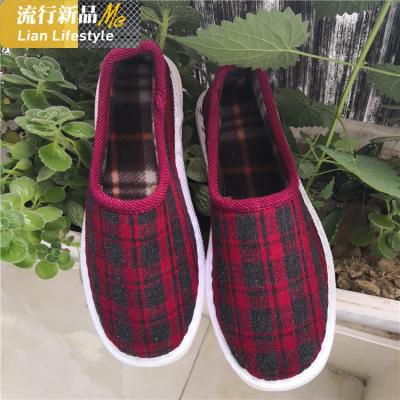 春秋冬二棉鞋女老北京手工布鞋居家办公开车旅游一脚蹬加绒女棉鞋知义(ZHIYI)休闲鞋