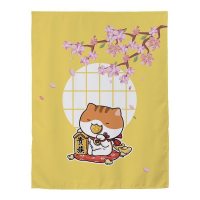 家柏饰(CORATED)窗帘免打孔安装遮光宿舍学生卧室简易出租房用出租屋魔术贴小窗帘 贵族猫 宽1.0X高1.5一片