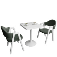 戴劲 洽谈桌北欧风会客接待桌简约奶茶店桌椅组合休息区谈判桌 组合六