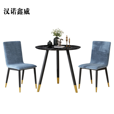 汉诺鑫威洽谈桌现代简约售楼处接待桌椅组合北欧酒店会客咖啡厅奶茶店圆桌[工厂现做 7天内发货]