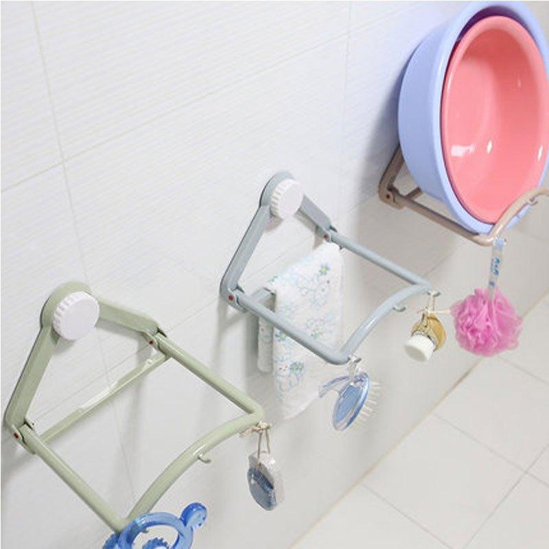 脸盆架浴室卫生间脸盆置物架洗脸盆挂架免钉强力吸盘收纳架免打孔多款家装建材及五金家装主材厨卫五金/挂件毛巾杆/架