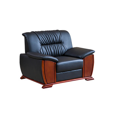 晋舰 办公沙发老板皮沙发商务会客接待会议沙发组合 西皮单人位