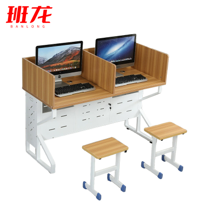 班龙屏风电脑桌2m+2椅套