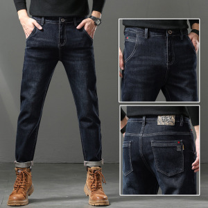 男士牛仔裤弹力 牛仔裤 男个性小刺绣潮牌牛仔裤男款