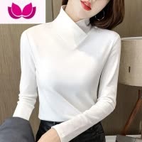 七斓双面德绒加厚洋气内搭打底衫韩版修身半高领长袖保暖t恤上衣女