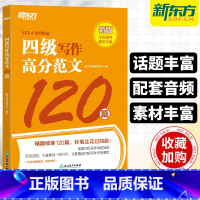 [正版]备考2025年6月英语四级写作高分范文120篇 大学英语cet4级作文特训强化练习搭词汇书听力真题阅读理解翻译