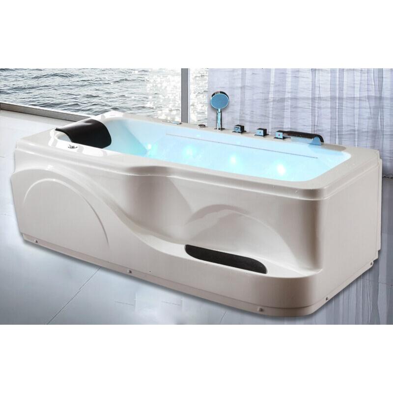 单人冲浪按摩浴缸大瀑布智能恒温加热浴盆1.5米1.68米1.85米波迷娜BOMINA