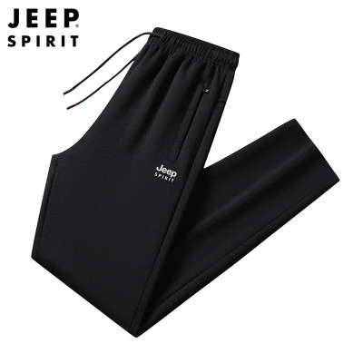 JEEPspirit裤子三防男士休闲裤束口潮流百搭散口直筒裤春秋季6254