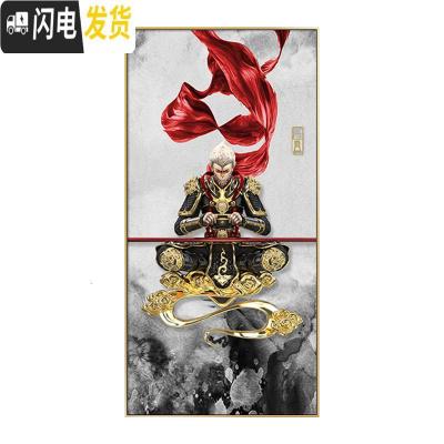 三维工匠钻石画满钻客厅美猴王齐天大圣十字绣2019新款简约 [满钻版A款]100x200厘米5D魔方圆钻[满钻全贴更漂亮