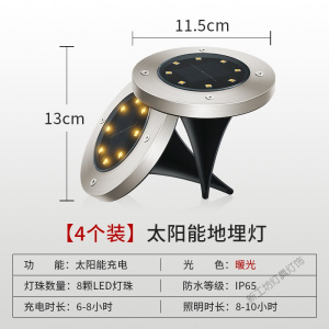 苏宁放心购 太阳能地埋灯户外庭院插地灯led室外防水花园别墅景观装饰坪灯