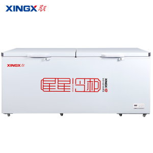 星星晶钻包角门888升顶开门大容量冷柜直冷电脑控温节能保鲜冰柜BD/BC-888GD