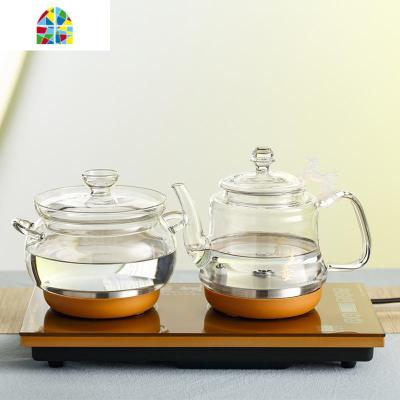 电热烧水壶保温一体全自动泡茶具底部上水抽水电磁炉专用煮器套装 FENGHOU 20*37金色-桶装水(无蓝光)