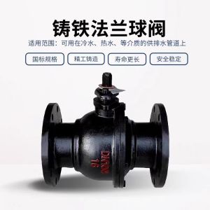 中锦科技 铸铁法兰球阀 Q41F-16 DN100 台