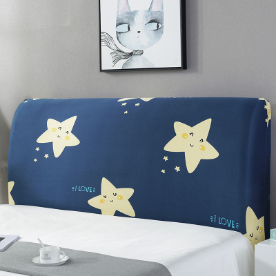 北欧风床头罩套床头套全包软包防尘罩保护套1.8米床头1.5 卡通星(牛奶丝全弹力) 长150cm高50到65厘米之间适用